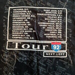 Tom Cochrane Concert Tee Mad Mad World Tour 92, Mens Large